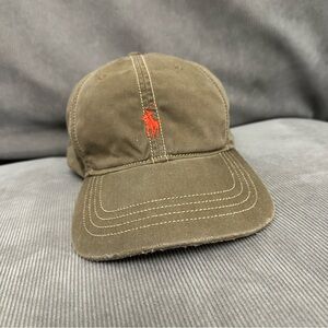 Polo Ralph Lauren RRL Supply Co Baseball Cap Brown Leather Strap Dad Hat